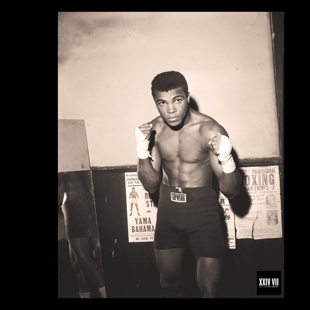 Cassius Clay training